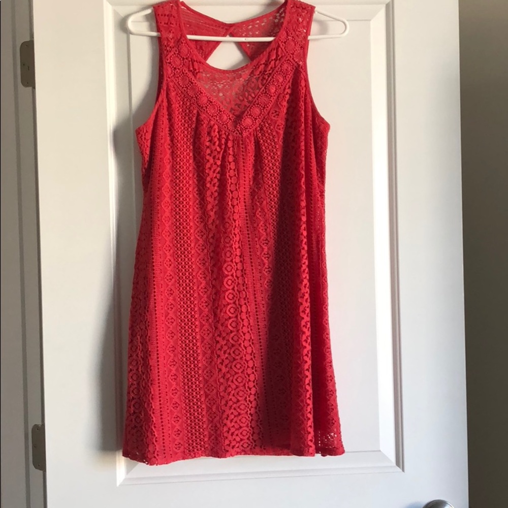 Coral dress
